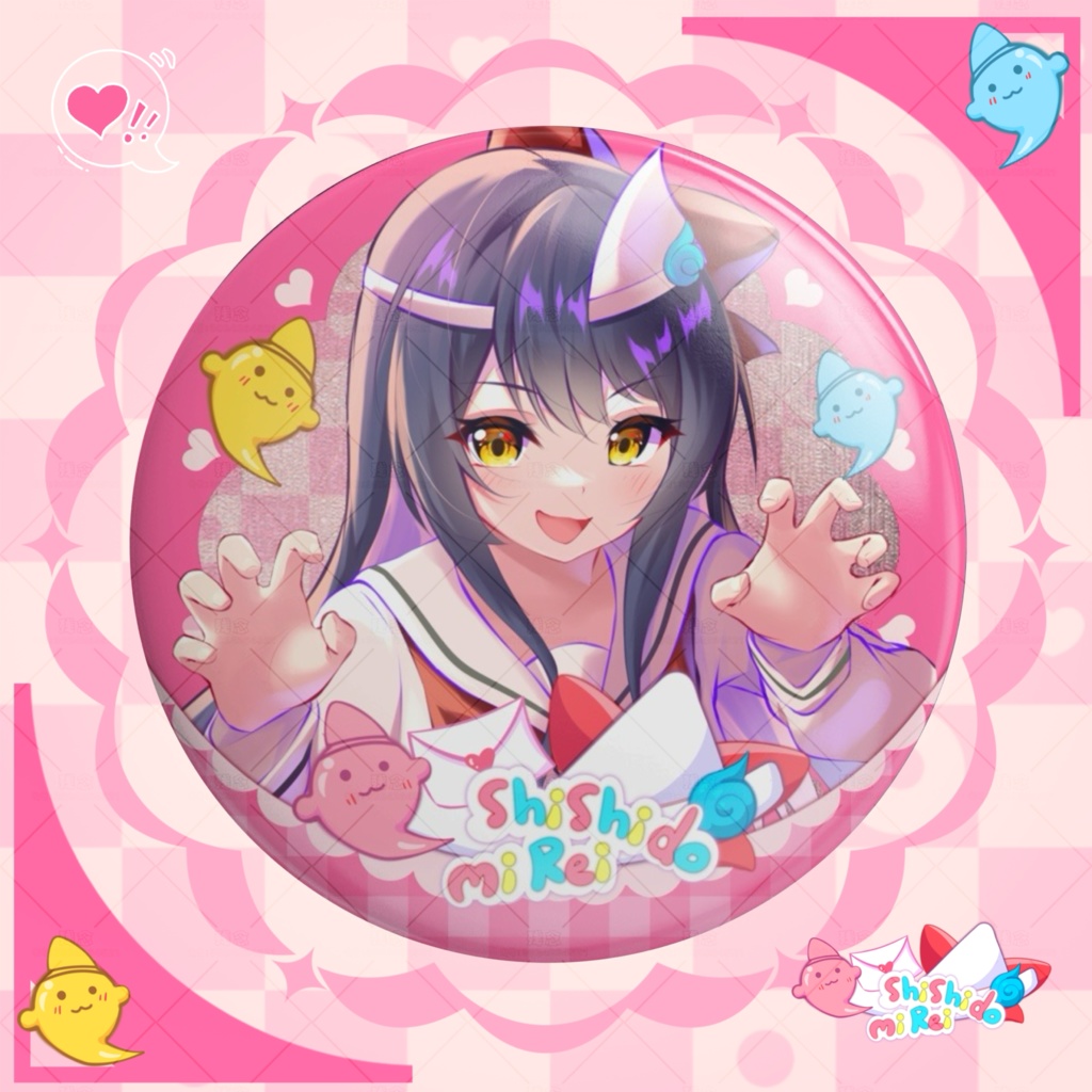 CHUNITHM 宍戸 美铃 缶バッジ