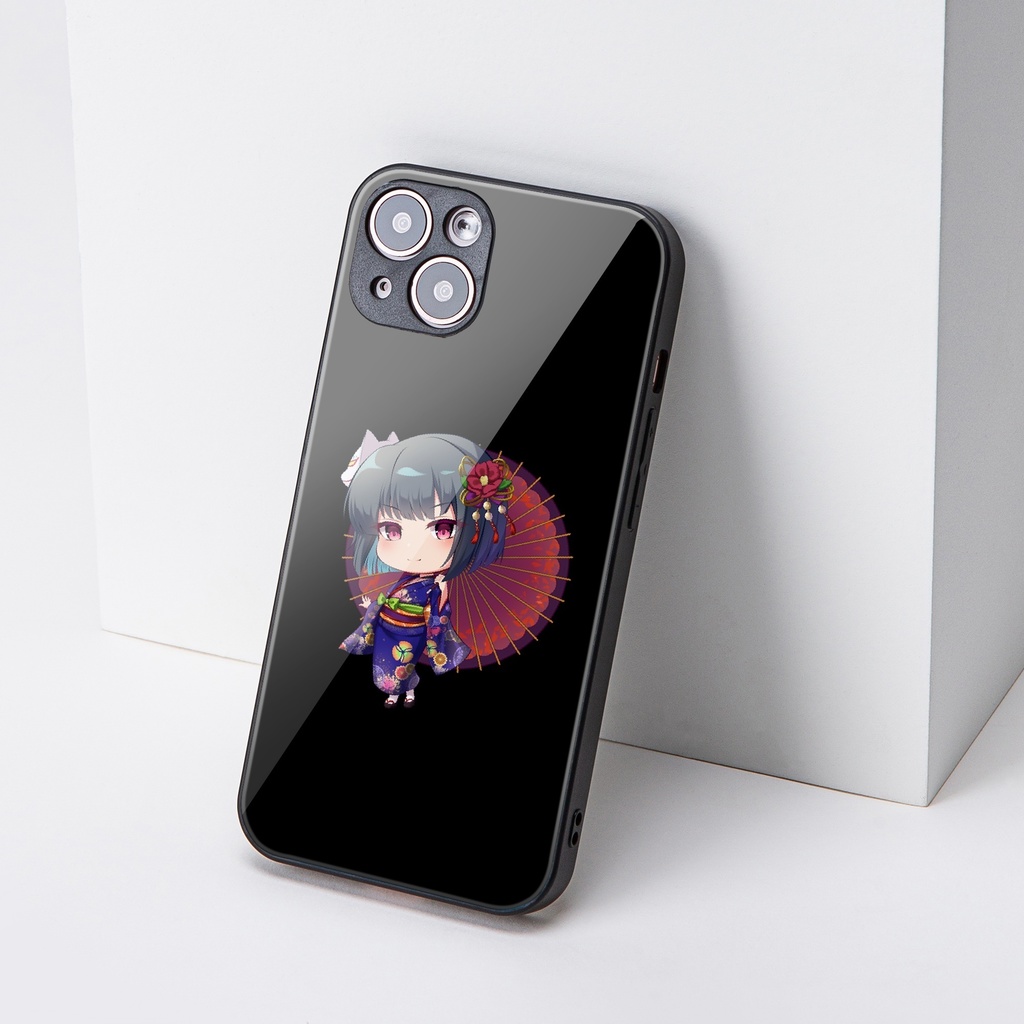 [藍原 椿／狐の嫁入り]ガラス製iPhoneケース