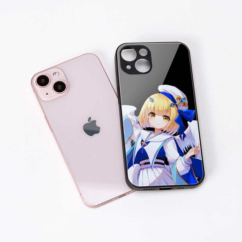[白法院ラグ]ガラス製iPhoneケース