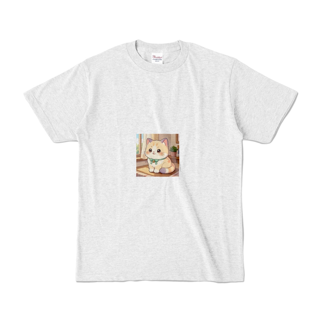 アニメ風猫ちゃんTシャツ