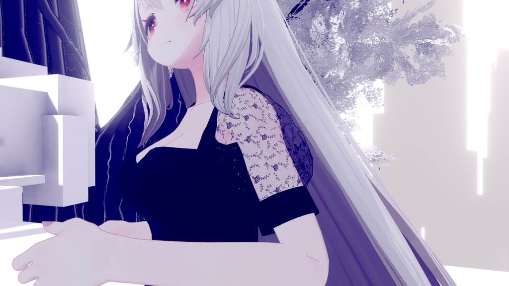 【桔梗】シースルー袖ワンピ REMAKE