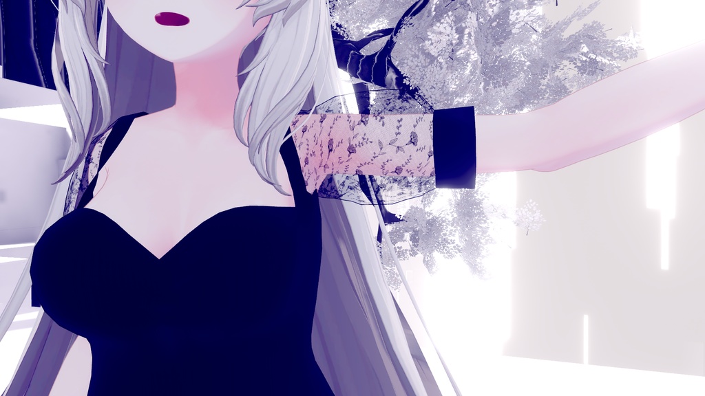 【桔梗】シースルー袖ワンピ REMAKE