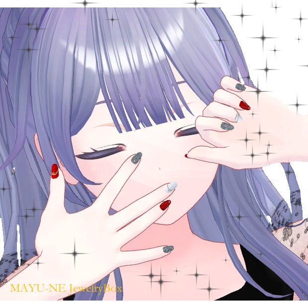 【桔梗】クリスマスネイル