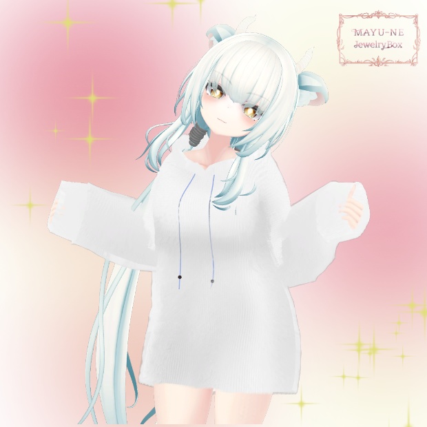 【3Dモデル】ふわふわあったかパーカー for 梅雨(TSUYU)