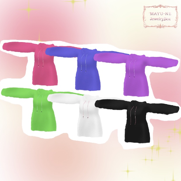 【3Dモデル】ふわふわあったかパーカー for 梅雨(TSUYU)