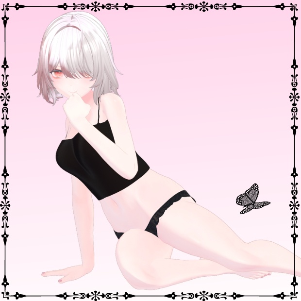 【桔梗】リブニットキャミソール