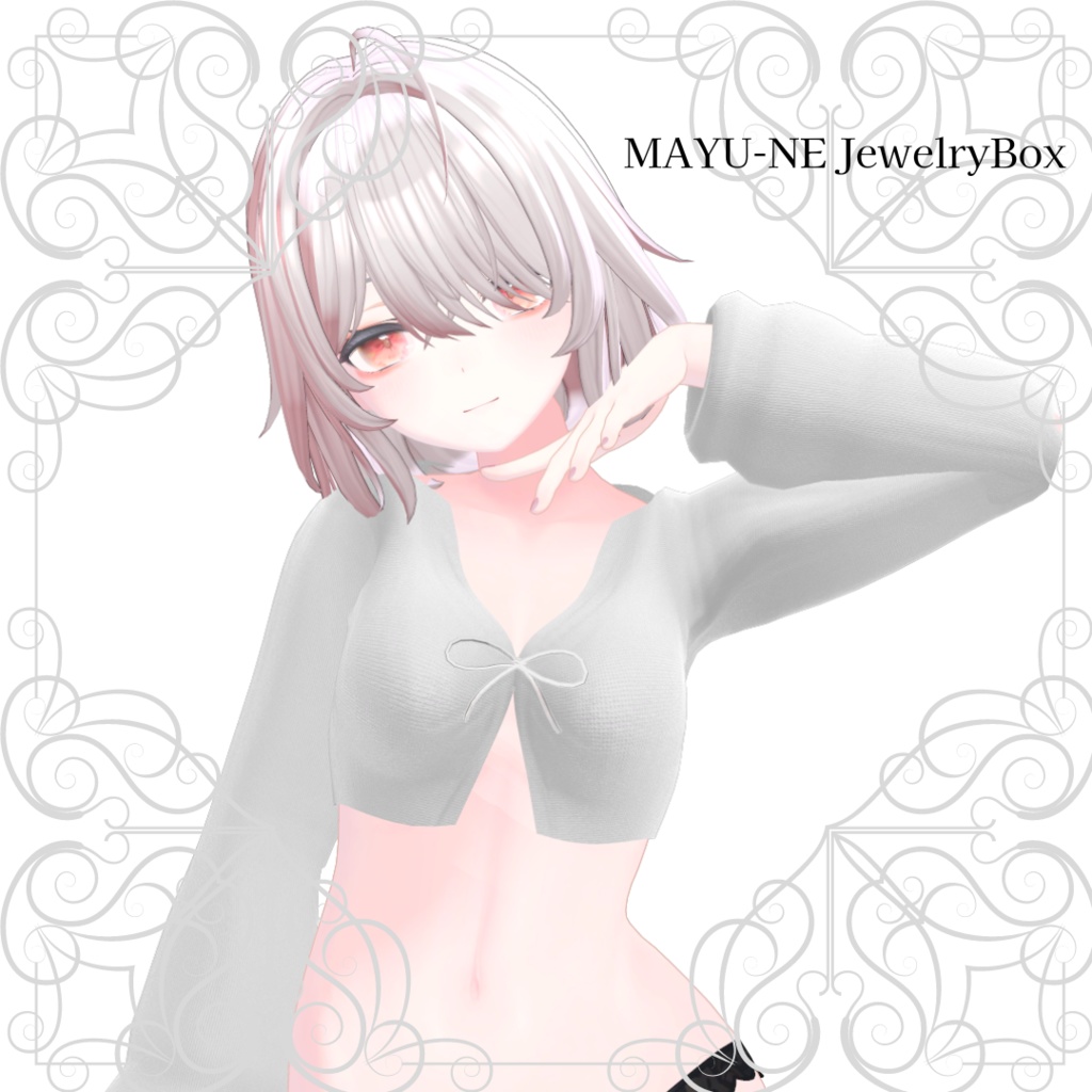 【桔梗】ベルスリーブクロップトップ