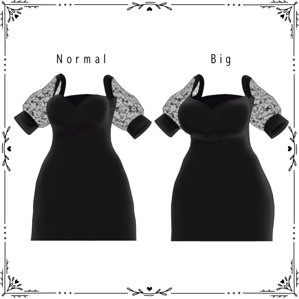 【セレスティア】シースルー袖ワンピ