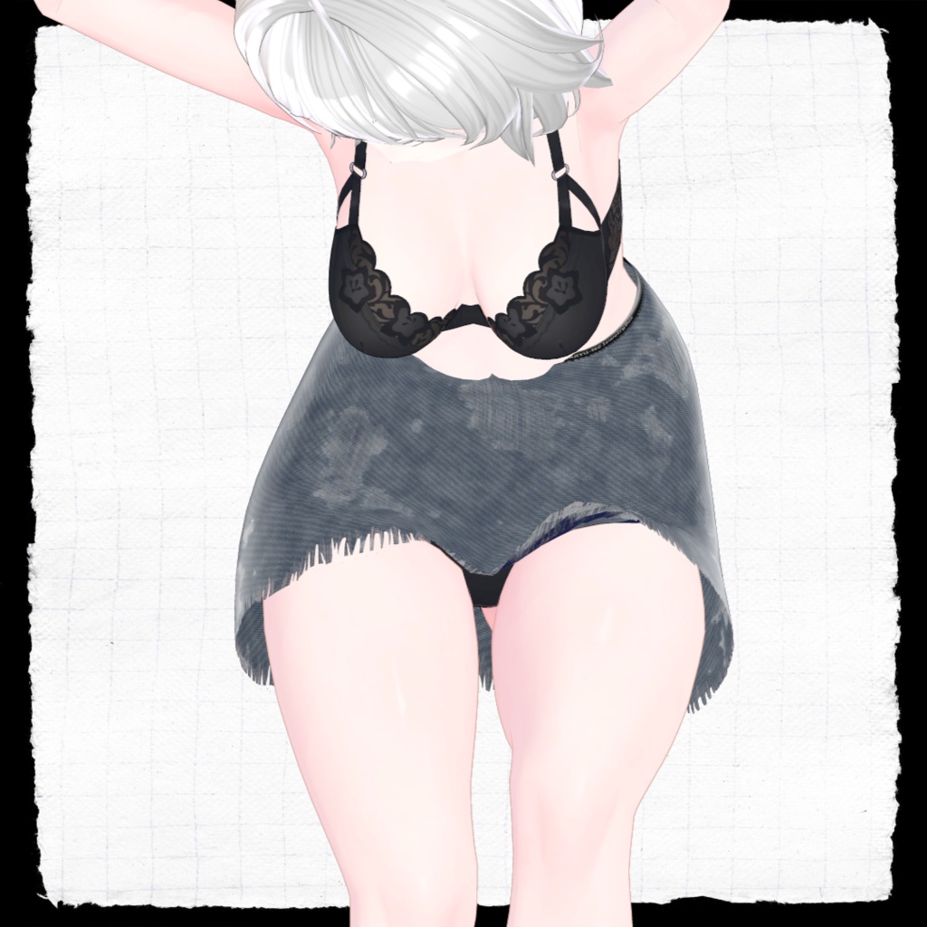 【桔梗】デニムスカート