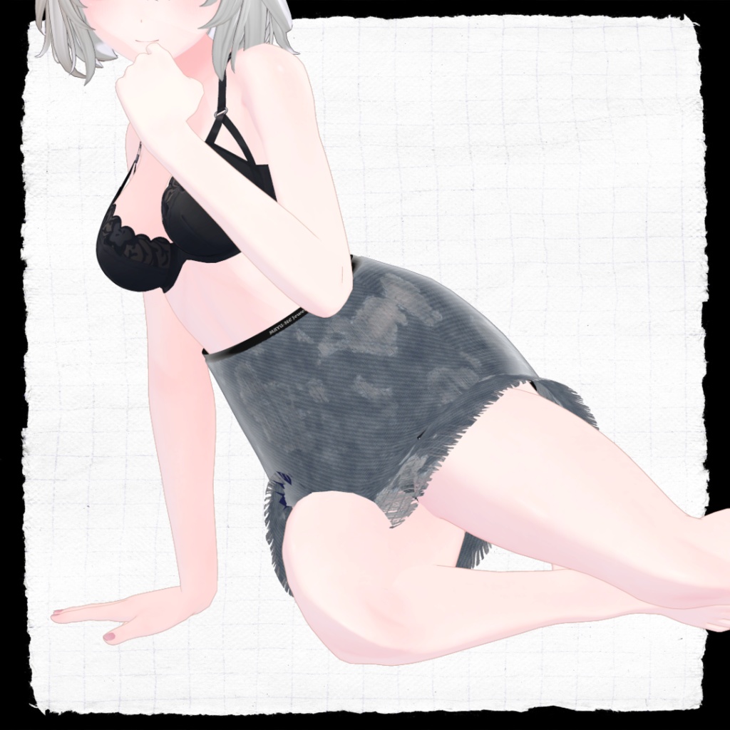 【桔梗】デニムスカート