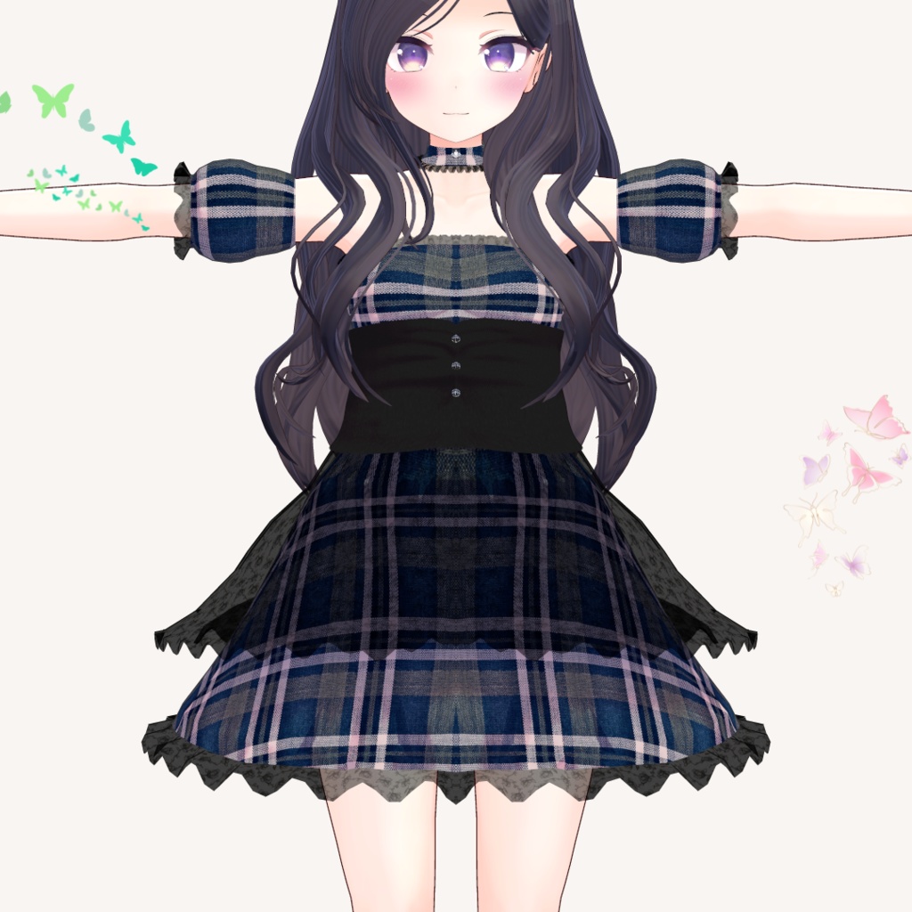 【あのん/むろむ】フリルドレス