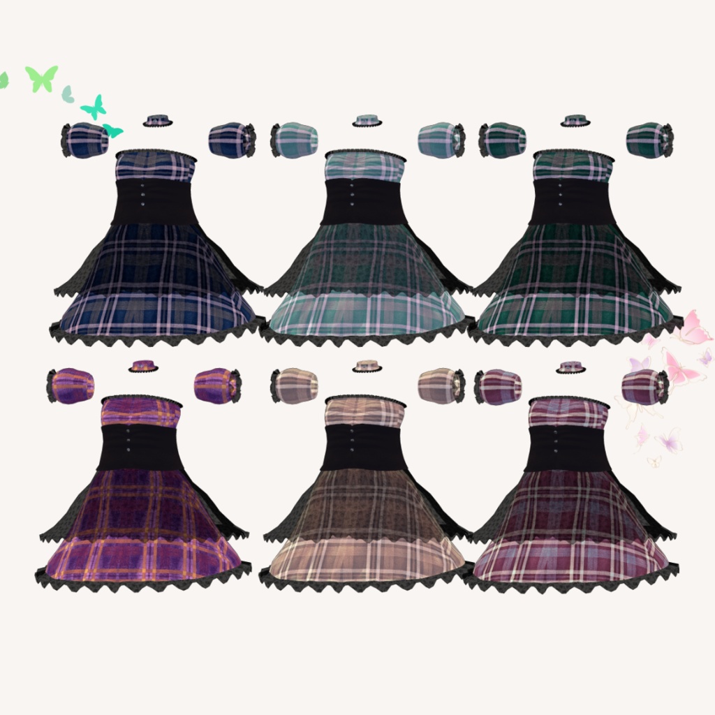 【あのん/むろむ】フリルドレス