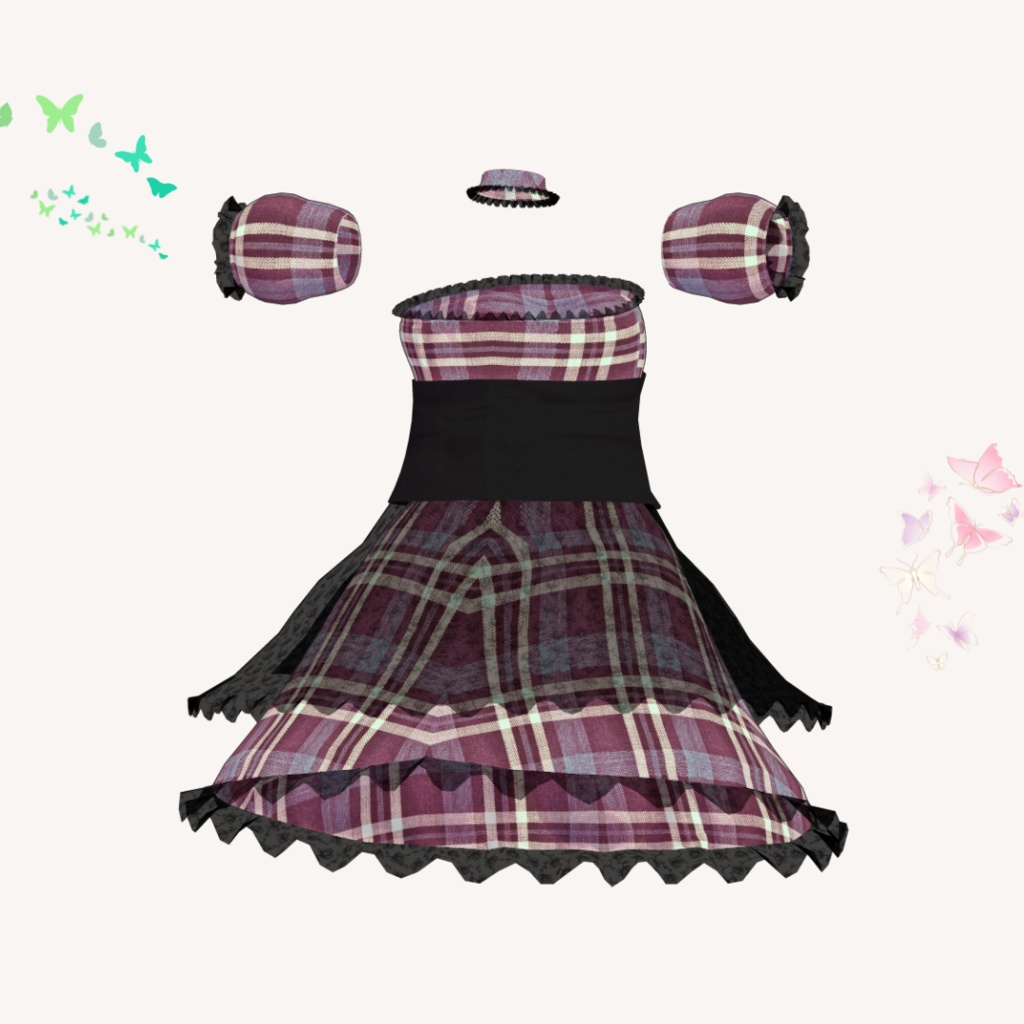 【あのん/むろむ】フリルドレス