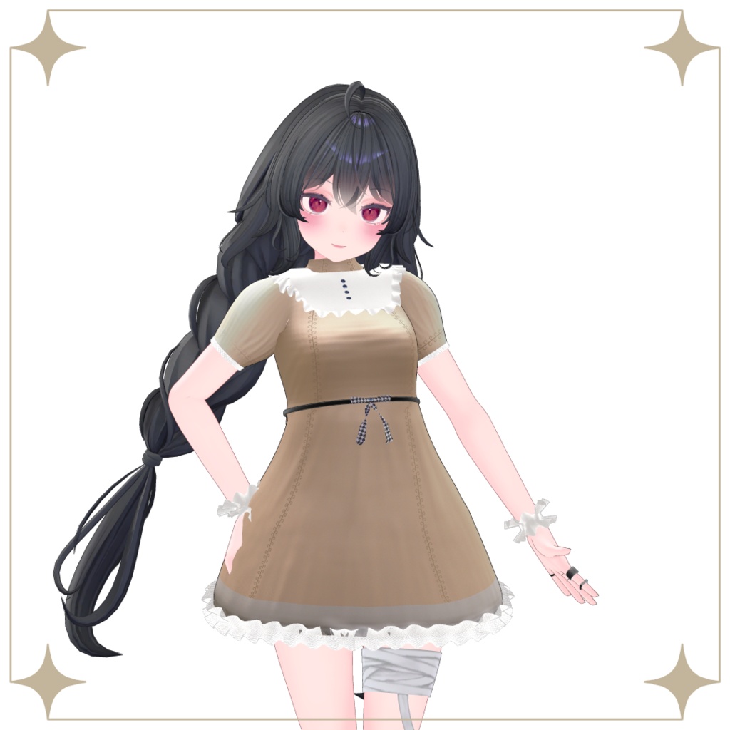 【むろむ/あのん】シックなワンピース