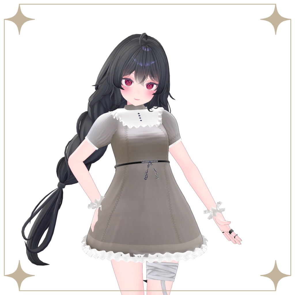 【むろむ/あのん】シックなワンピース