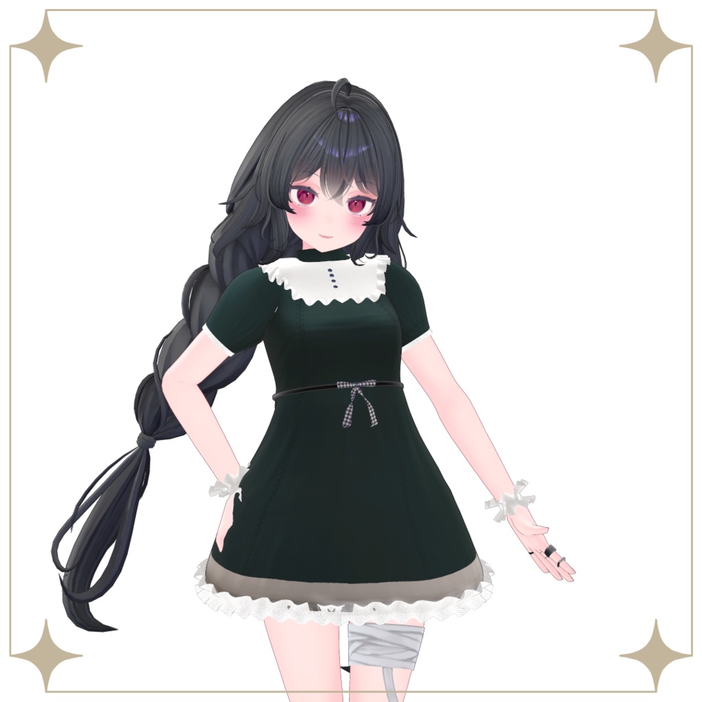 【むろむ/あのん】シックなワンピース