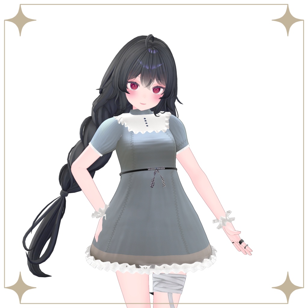 【むろむ/あのん】シックなワンピース