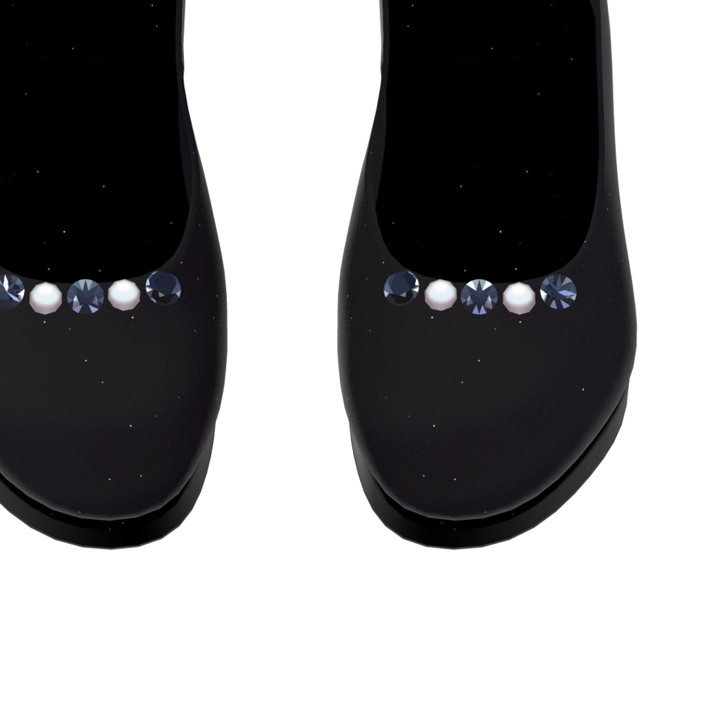 【萌】ビジューパンプス