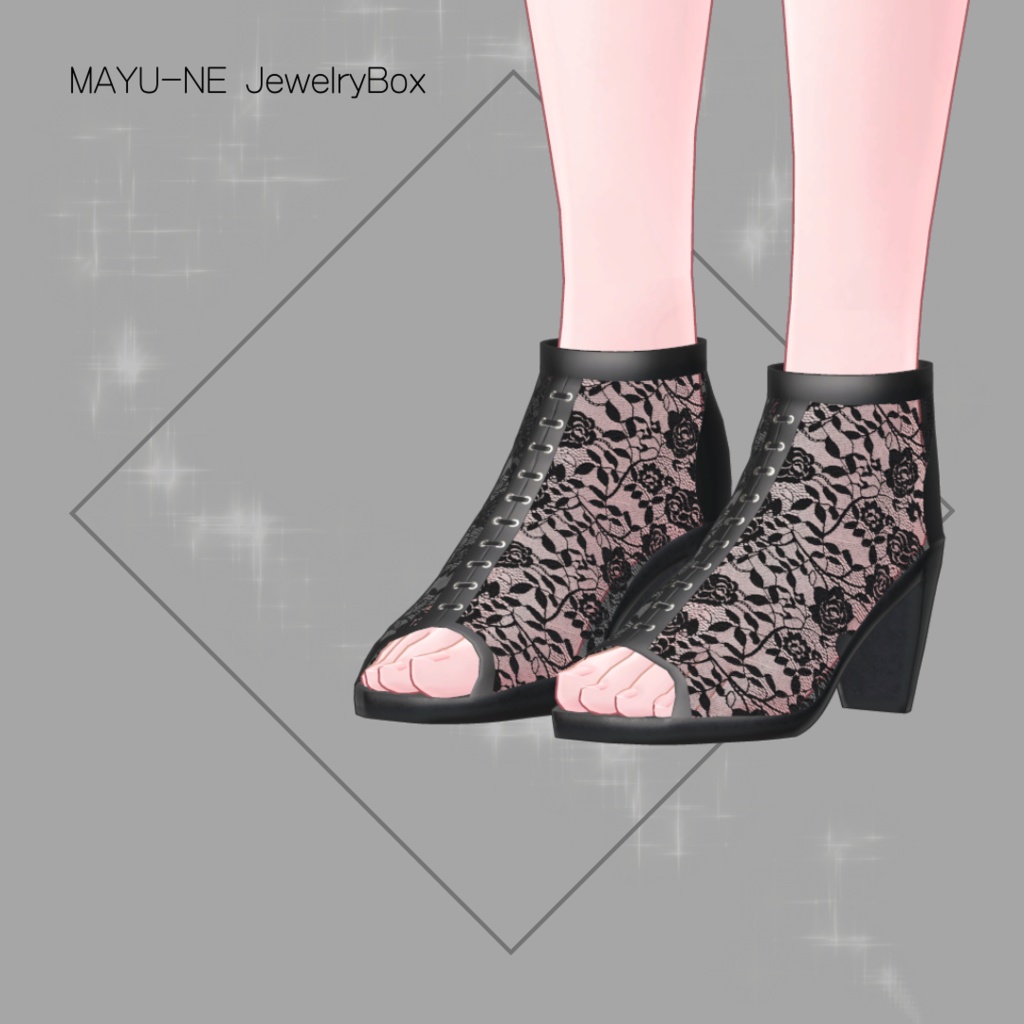 【萌・森羅】レースサンダル