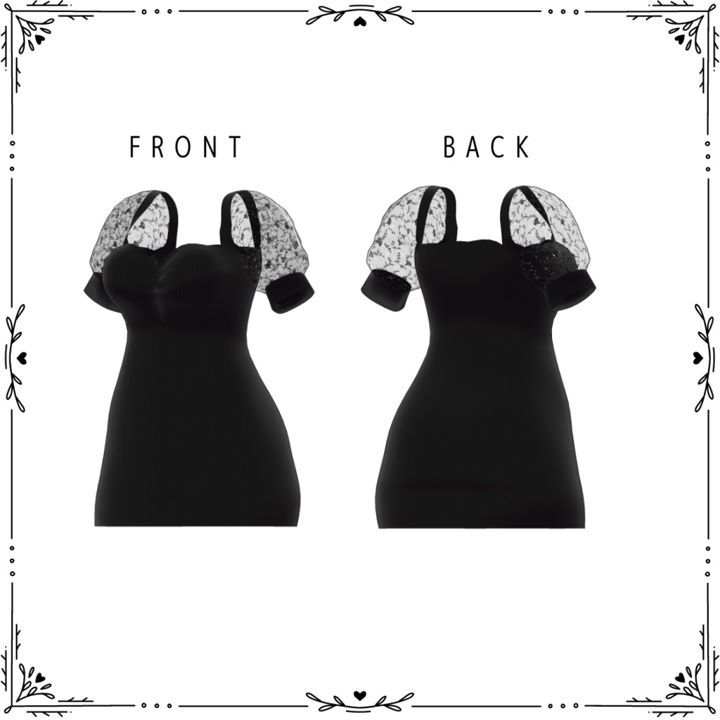 【森羅】シースルー袖ワンピ