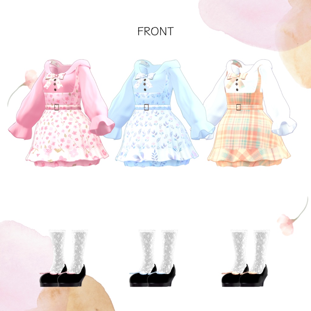 【萌-MOE-】ふんわりワンピース