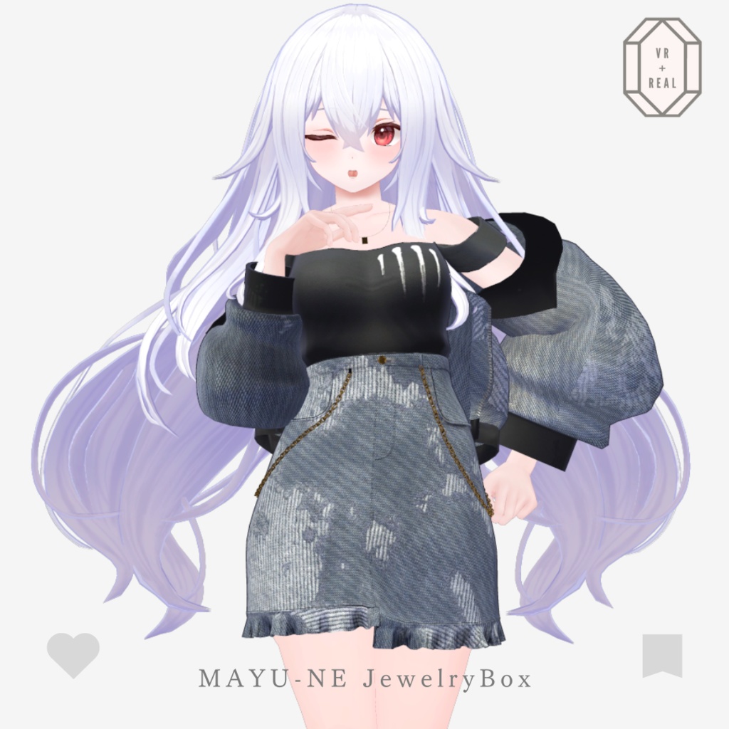 【森羅・桔梗・萌】ボーイッシュ・オフショルデニムコーデ