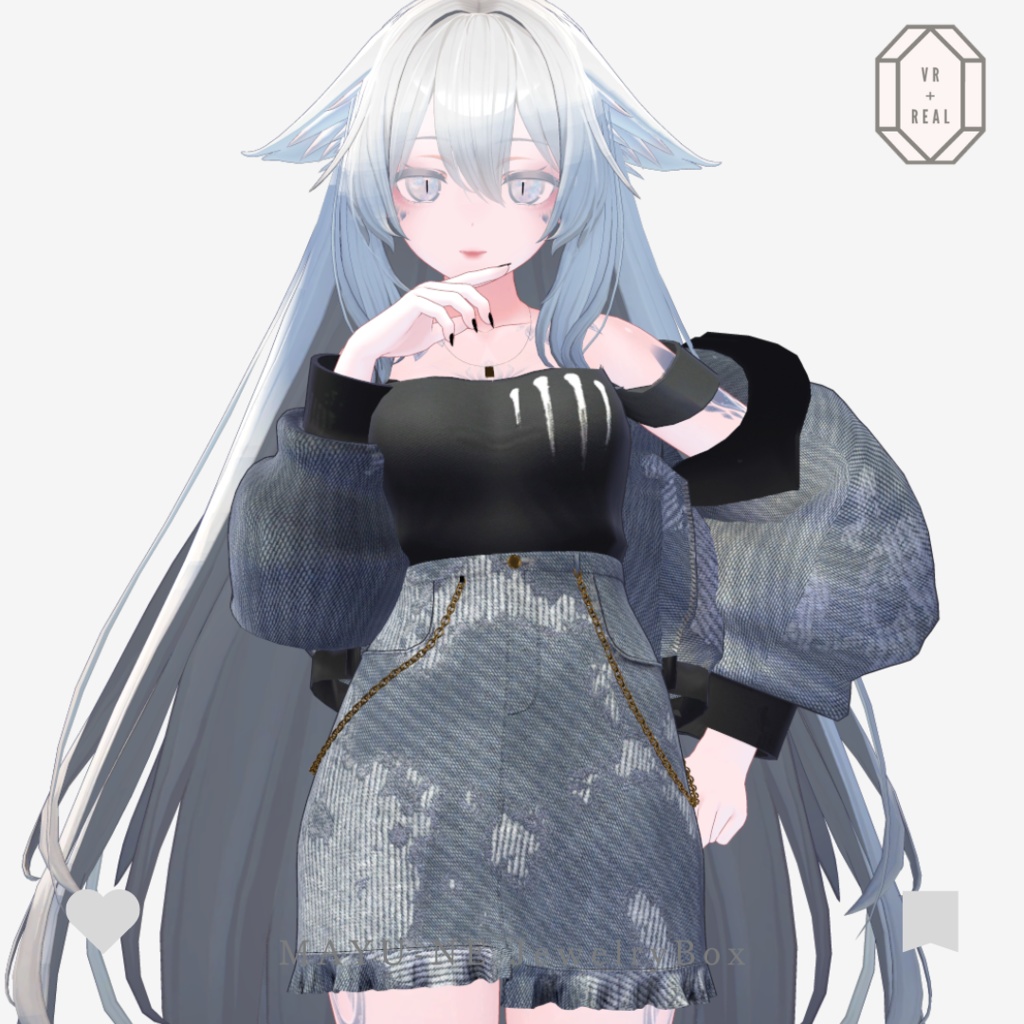 【森羅・桔梗・萌】ボーイッシュ・オフショルデニムコーデ