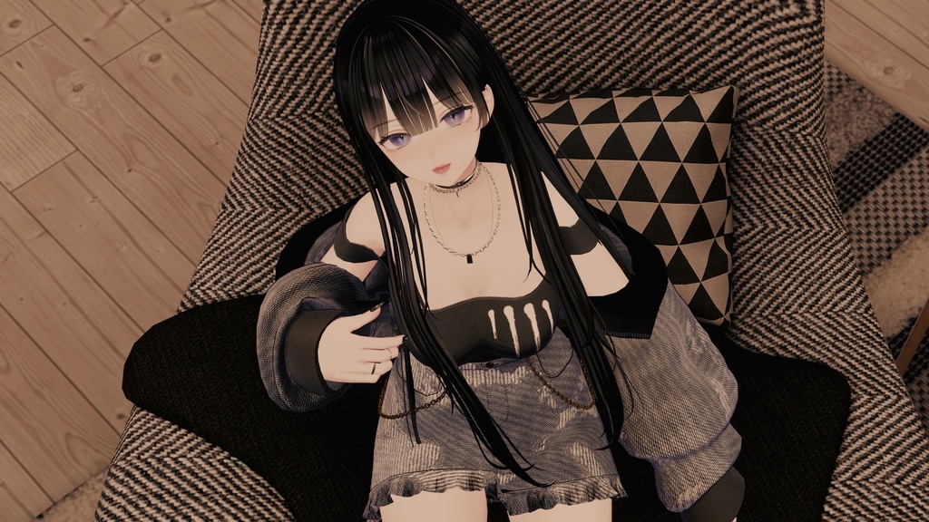 【森羅・桔梗・萌】ボーイッシュ・オフショルデニムコーデ