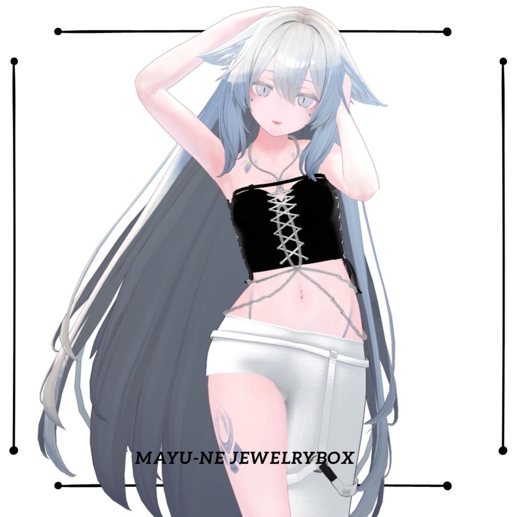 【複数アバター対応】GOTH Outfit