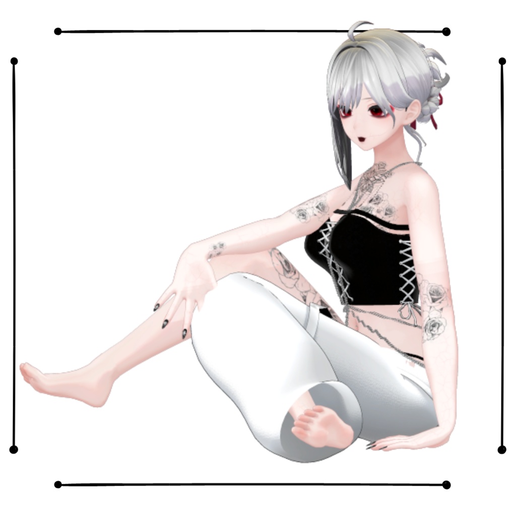 【複数アバター対応】GOTH Outfit