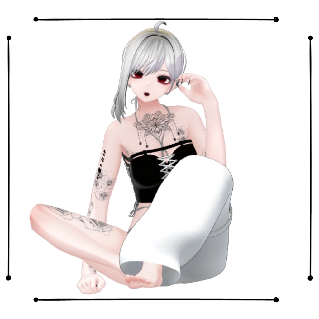 【複数アバター対応】GOTH Outfit