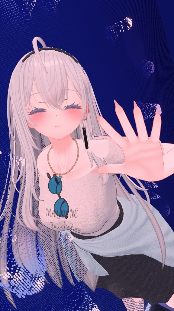 【複数アバター対応】シンプル夏コーデ