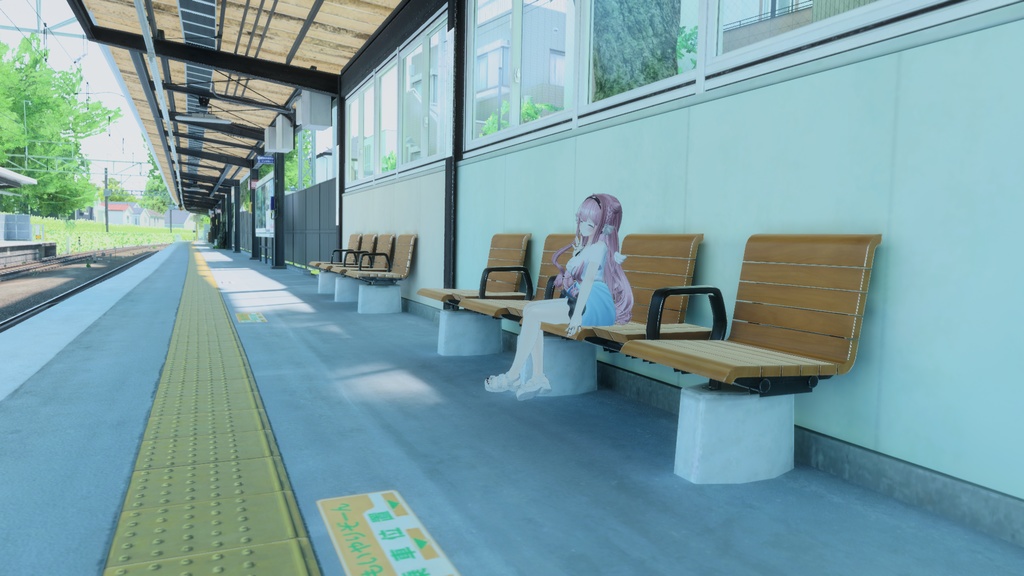 【複数アバター対応】シンプル夏コーデ