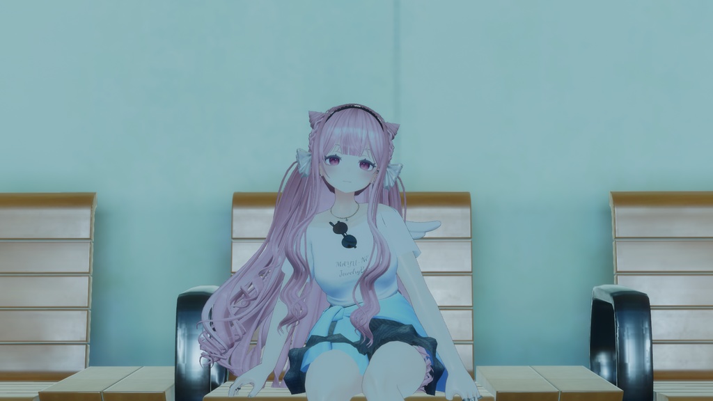 【複数アバター対応】シンプル夏コーデ