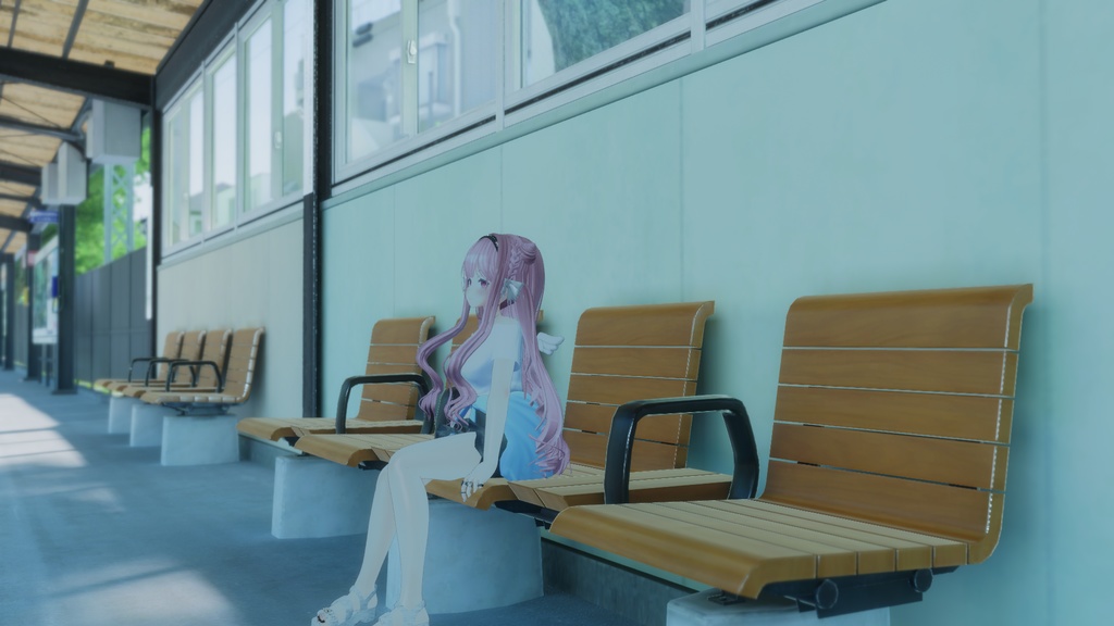 【複数アバター対応】シンプル夏コーデ