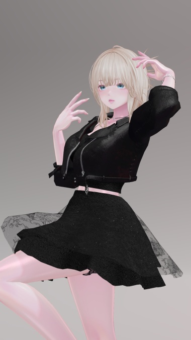 【森羅・ラシューシャ】レザージャケットコーデ