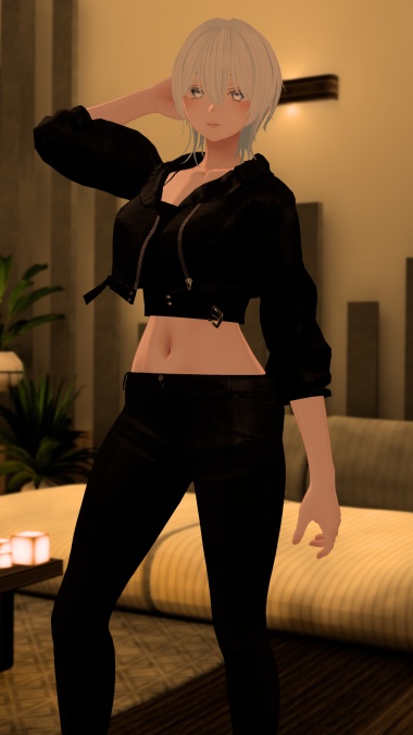 【森羅・ラシューシャ】レザージャケットコーデ