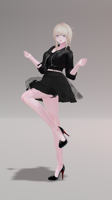 【森羅・ラシューシャ】レザージャケットコーデ