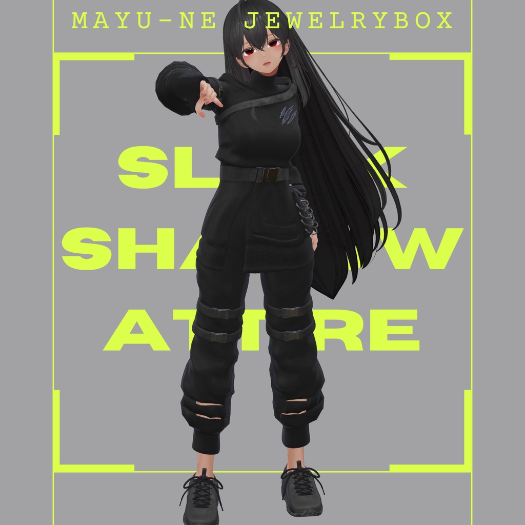 【5アバター対応】Sleek Shadow Attire REMAKE