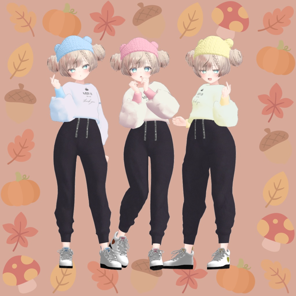 【マヌカ 萌 桔梗】Cozy Autumn Chic Ensemble