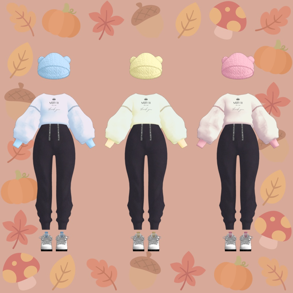 【マヌカ 萌 桔梗】Cozy Autumn Chic Ensemble