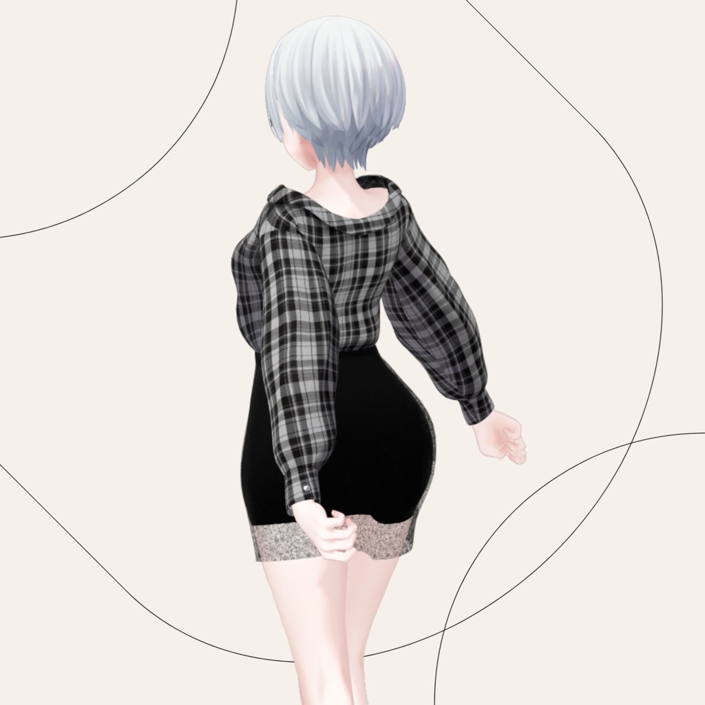 【森羅 ラシューシャ】Modern Check Style