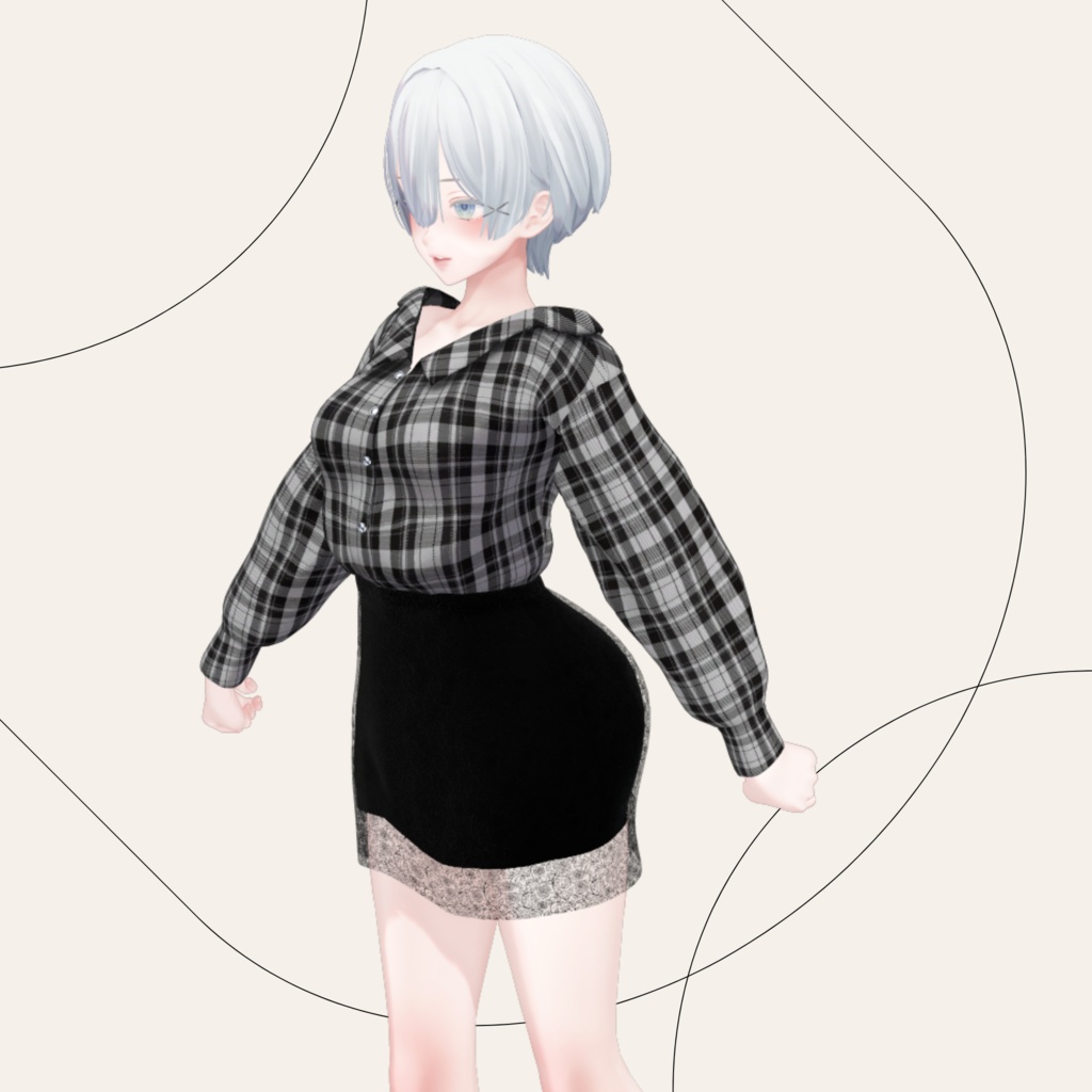 【森羅 ラシューシャ】Modern Check Style