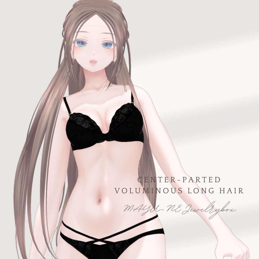 Center-Parted Voluminous Long Hair センターパートボリュームロングヘア