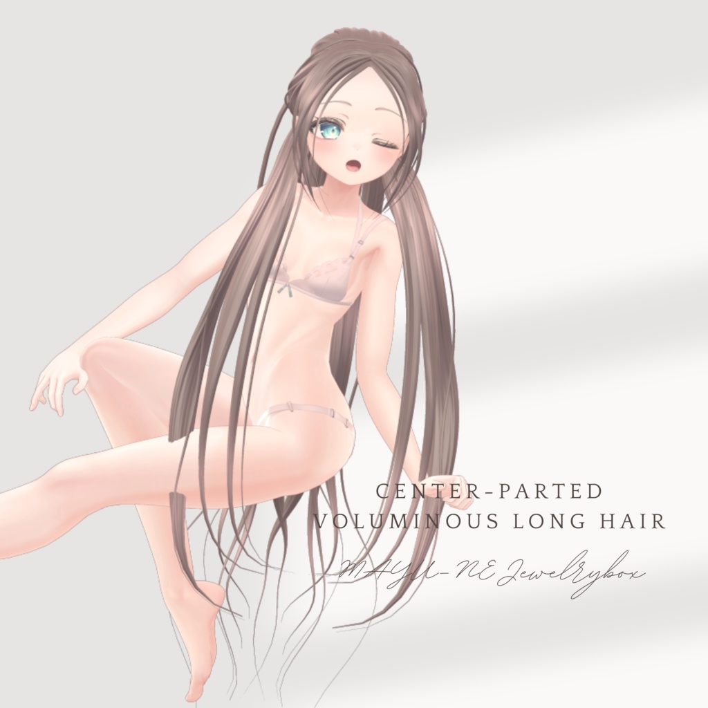 Center-Parted Voluminous Long Hair センターパートボリュームロングヘア
