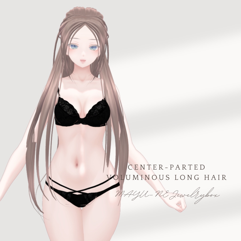 Center-Parted Voluminous Long Hair センターパートボリュームロングヘア