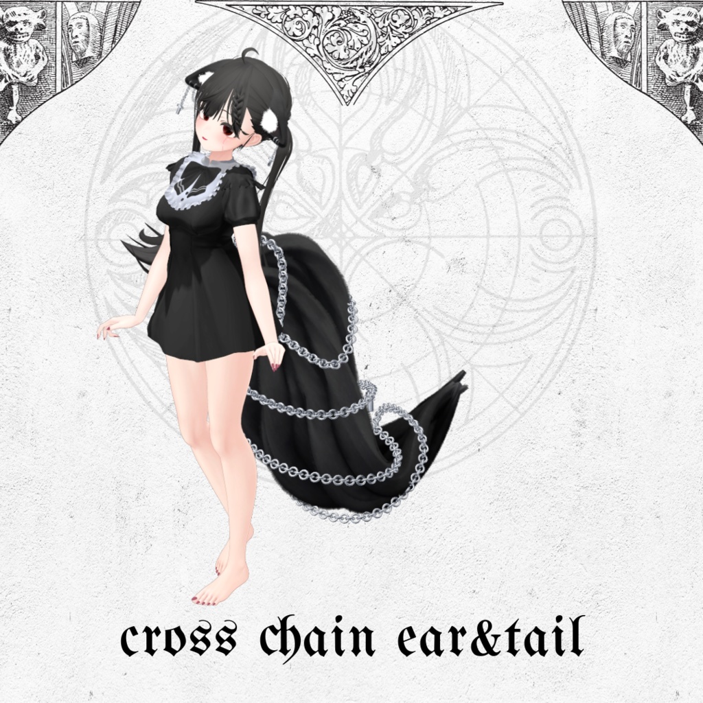 cross chain ear & tail クロスチェーン イヤー&テール