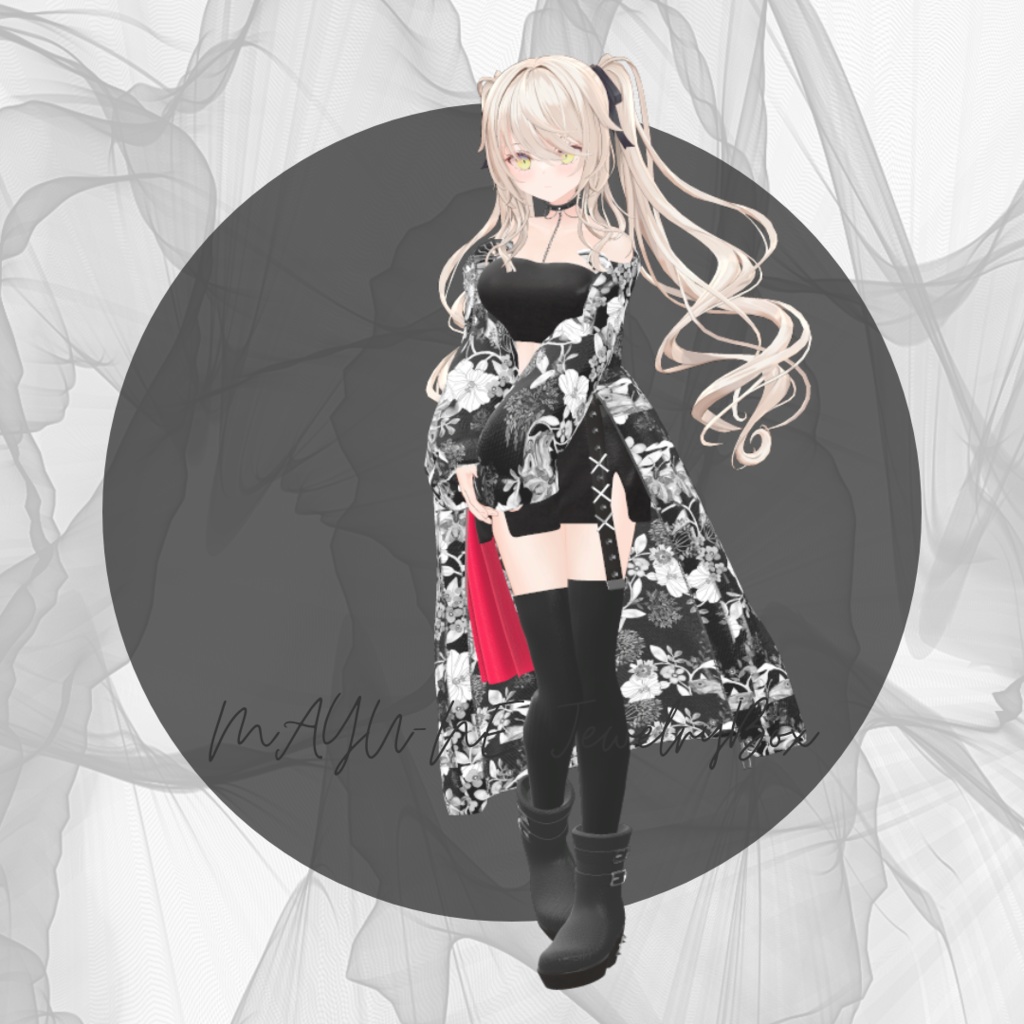 【複数アバター対応】long wagara outer coordinate