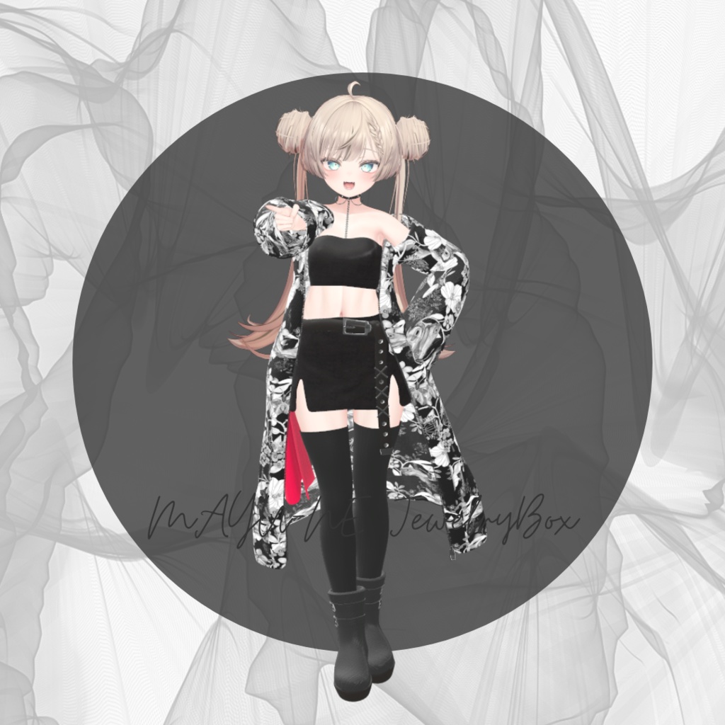 【複数アバター対応】long wagara outer coordinate