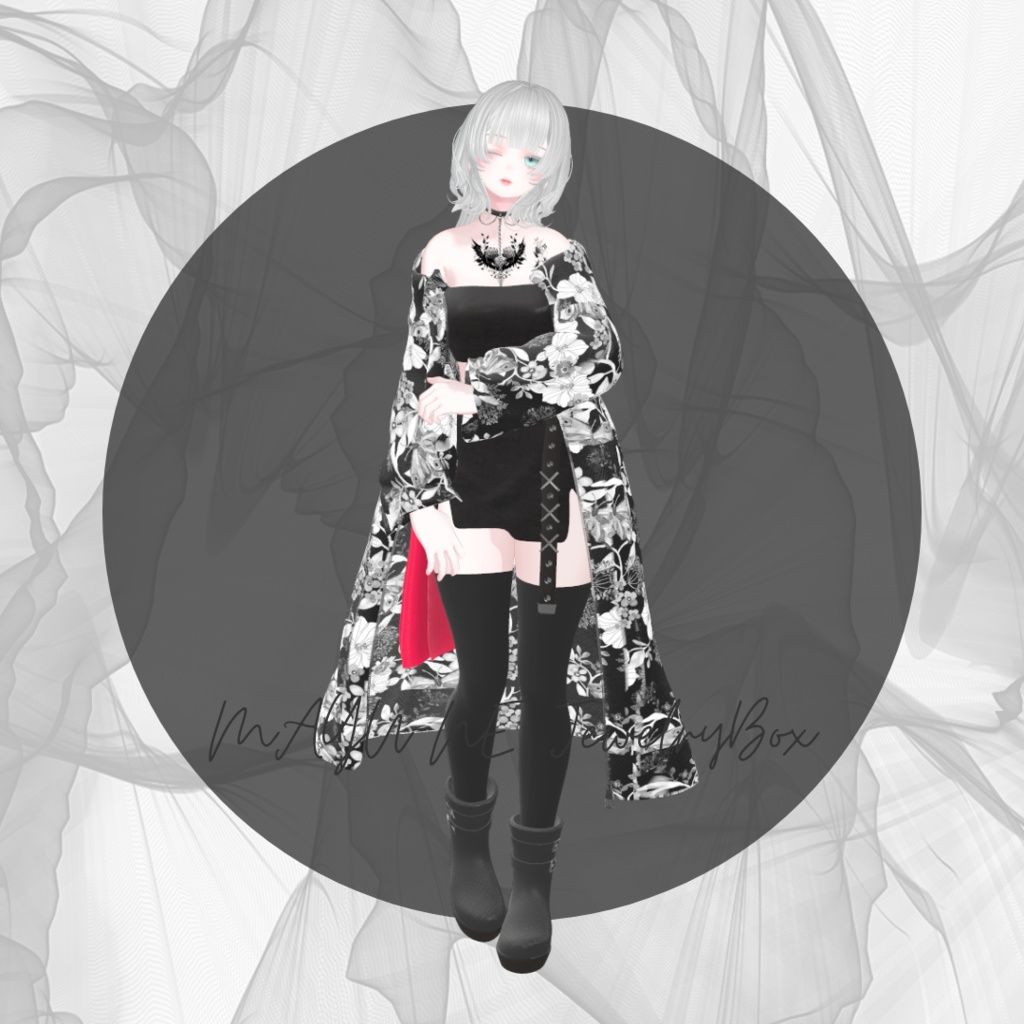 【複数アバター対応】long wagara outer coordinate